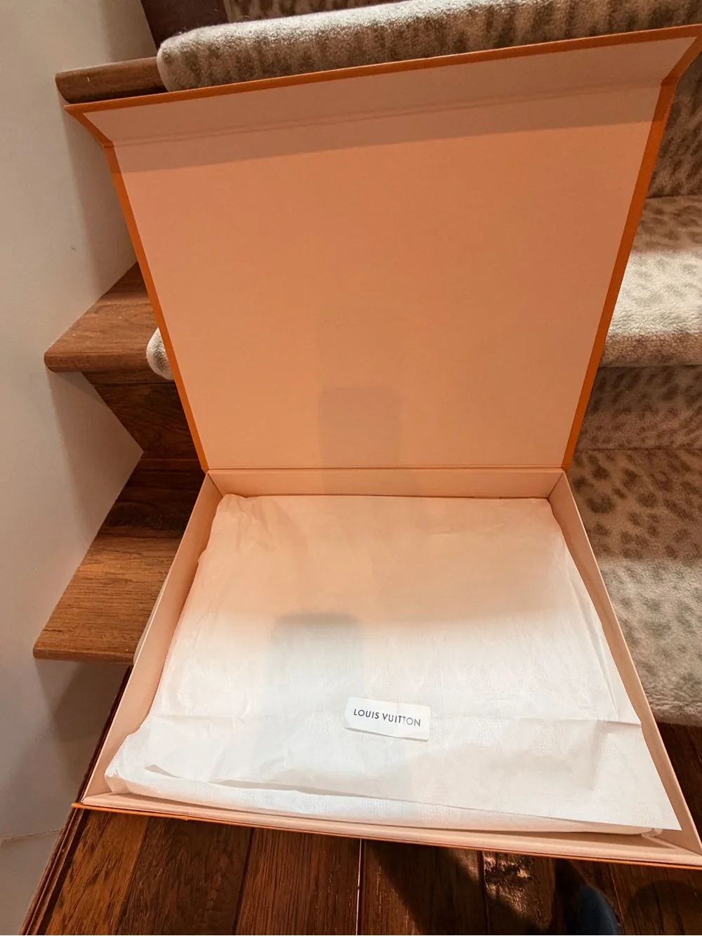 Louis Vuitton Bright Orange Logo Gift Boxes Trio